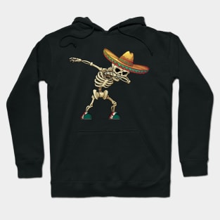 Dabbing Skeleton Mexican Cinco de Mayo Sombrero Dab Hoodie